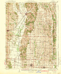 Elmer Missouri Historical topographic map, 1:62500 scale, 15 X 15 Minute, Year 1942