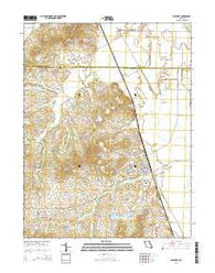 Elsberry Missouri Current topographic map, 1:24000 scale, 7.5 X 7.5 Minute, Year 2014