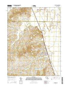 Elsberry Missouri Current topographic map, 1:24000 scale, 7.5 X 7.5 Minute, Year 2014