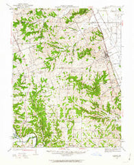 Elsberry Missouri Historical topographic map, 1:62500 scale, 15 X 15 Minute, Year 1934