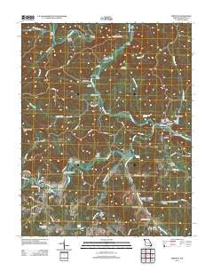 Eminence Missouri Historical topographic map, 1:24000 scale, 7.5 X 7.5 Minute, Year 2012