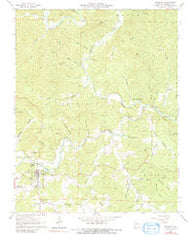 Eminence Missouri Historical topographic map, 1:24000 scale, 7.5 X 7.5 Minute, Year 1965