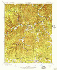 Eminence Missouri Historical topographic map, 1:62500 scale, 15 X 15 Minute, Year 1915