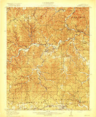 Eminence Missouri Historical topographic map, 1:62500 scale, 15 X 15 Minute, Year 1917