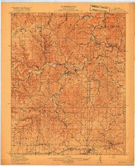 Eminence Missouri Historical topographic map, 1:62500 scale, 15 X 15 Minute, Year 1917
