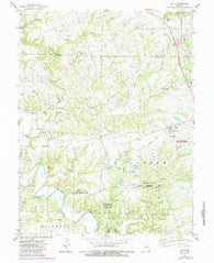 Eolia Missouri Historical topographic map, 1:24000 scale, 7.5 X 7.5 Minute, Year 1975