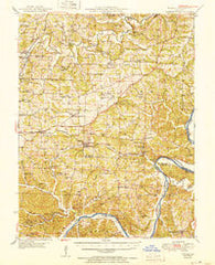 Eugene Missouri Historical topographic map, 1:62500 scale, 15 X 15 Minute, Year 1951