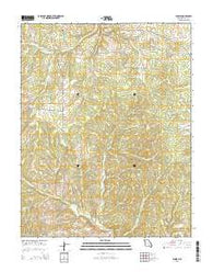 Eunice Missouri Current topographic map, 1:24000 scale, 7.5 X 7.5 Minute, Year 2015