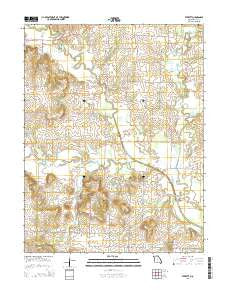 Everett Missouri Current topographic map, 1:24000 scale, 7.5 X 7.5 Minute, Year 2014