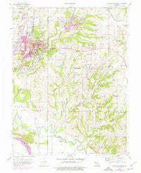 Excelsior Springs Missouri Historical topographic map, 1:24000 scale, 7.5 X 7.5 Minute, Year 1957