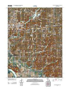 Excelsior Springs Missouri Historical topographic map, 1:24000 scale, 7.5 X 7.5 Minute, Year 2012