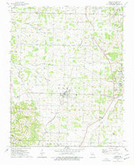 Exeter Missouri Historical topographic map, 1:24000 scale, 7.5 X 7.5 Minute, Year 1974