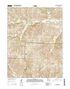 Fayetteville Missouri Current topographic map, 1:24000 scale, 7.5 X 7.5 Minute, Year 2014
