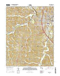 Festus Missouri Current topographic map, 1:24000 scale, 7.5 X 7.5 Minute, Year 2015