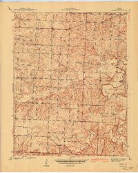 Filley Missouri Historical topographic map, 1:24000 scale, 7.5 X 7.5 Minute, Year 1940