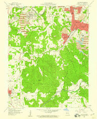 Flat River Missouri Historical topographic map, 1:24000 scale, 7.5 X 7.5 Minute, Year 1958