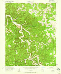 Flat Missouri Historical topographic map, 1:24000 scale, 7.5 X 7.5 Minute, Year 1954