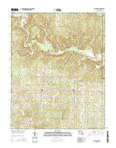 Flatwoods Missouri Current topographic map, 1:24000 scale, 7.5 X 7.5 Minute, Year 2015