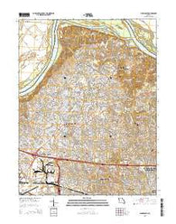 Florissant Missouri Current topographic map, 1:24000 scale, 7.5 X 7.5 Minute, Year 2015