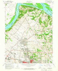 Florissant Missouri Historical topographic map, 1:24000 scale, 7.5 X 7.5 Minute, Year 1954