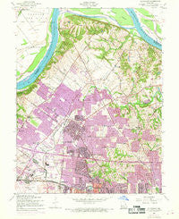 Florissant Missouri Historical topographic map, 1:24000 scale, 7.5 X 7.5 Minute, Year 1954
