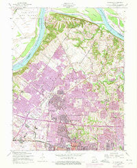 Florissant Missouri Historical topographic map, 1:24000 scale, 7.5 X 7.5 Minute, Year 1954
