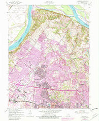 Florissant Missouri Historical topographic map, 1:24000 scale, 7.5 X 7.5 Minute, Year 1954