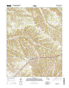 Fordland Missouri Current topographic map, 1:24000 scale, 7.5 X 7.5 Minute, Year 2015