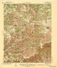 Fordland Missouri Historical topographic map, 1:62500 scale, 15 X 15 Minute, Year 1942