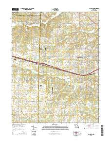 Foristell Missouri Current topographic map, 1:24000 scale, 7.5 X 7.5 Minute, Year 2015