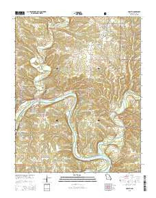 Forsyth Missouri Current topographic map, 1:24000 scale, 7.5 X 7.5 Minute, Year 2015