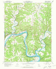 Forsyth Missouri Historical topographic map, 1:24000 scale, 7.5 X 7.5 Minute, Year 1956