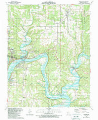 Forsyth Missouri Historical topographic map, 1:24000 scale, 7.5 X 7.5 Minute, Year 1989