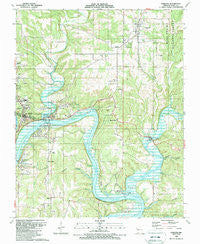 Forsyth Missouri Historical topographic map, 1:24000 scale, 7.5 X 7.5 Minute, Year 1989