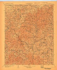 Forsyth Missouri Historical topographic map, 1:125000 scale, 30 X 30 Minute, Year 1907