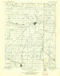 Fort Scott Kansas Historical topographic map, 1:125000 scale, 30 X 30 Minute, Year 1884