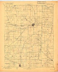 Fort Scott Kansas Historical topographic map, 1:125000 scale, 30 X 30 Minute, Year 1893