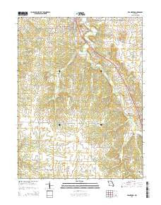Frankford Missouri Current topographic map, 1:24000 scale, 7.5 X 7.5 Minute, Year 2015