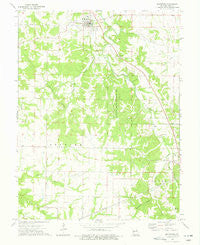 Frankford Missouri Historical topographic map, 1:24000 scale, 7.5 X 7.5 Minute, Year 1973