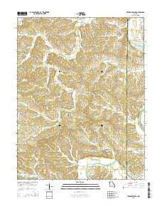 Fredericksburg Missouri Current topographic map, 1:24000 scale, 7.5 X 7.5 Minute, Year 2015
