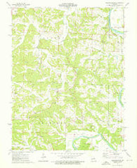 Fredericksburg Missouri Historical topographic map, 1:24000 scale, 7.5 X 7.5 Minute, Year 1974