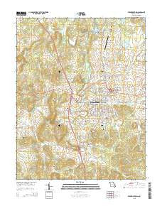 Fredericktown Missouri Current topographic map, 1:24000 scale, 7.5 X 7.5 Minute, Year 2015