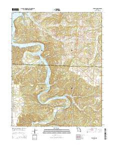 Fristoe Missouri Current topographic map, 1:24000 scale, 7.5 X 7.5 Minute, Year 2014