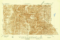 Fristoe Missouri Historical topographic map, 1:48000 scale, 15 X 15 Minute, Year 1938