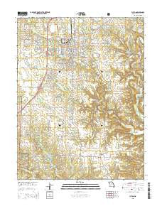 Fulton Missouri Current topographic map, 1:24000 scale, 7.5 X 7.5 Minute, Year 2015
