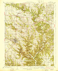 Fulton Missouri Historical topographic map, 1:62500 scale, 15 X 15 Minute, Year 1931