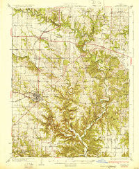 Fulton Missouri Historical topographic map, 1:62500 scale, 15 X 15 Minute, Year 1931