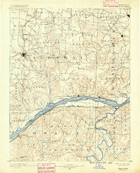 Fulton Missouri Historical topographic map, 1:125000 scale, 30 X 30 Minute, Year 1890
