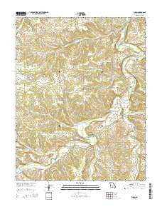 Fuson Missouri Current topographic map, 1:24000 scale, 7.5 X 7.5 Minute, Year 2015