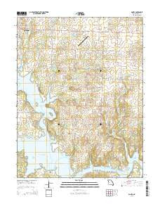 Gaines Missouri Current topographic map, 1:24000 scale, 7.5 X 7.5 Minute, Year 2015